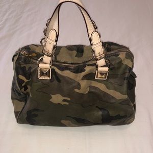 Authentic Michael Kors leather Camo bag.